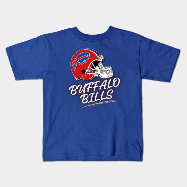 buffalo bills Kids T-Shirt by stylishkhan